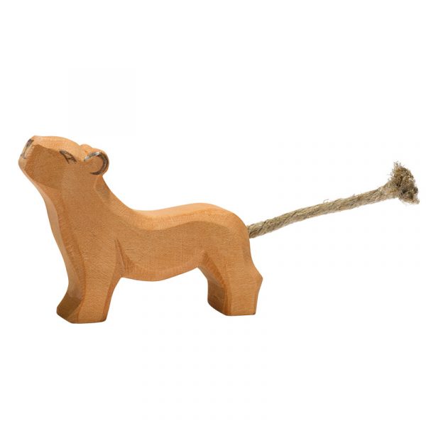 Figura legno Leoncino testa su - Ostheimer