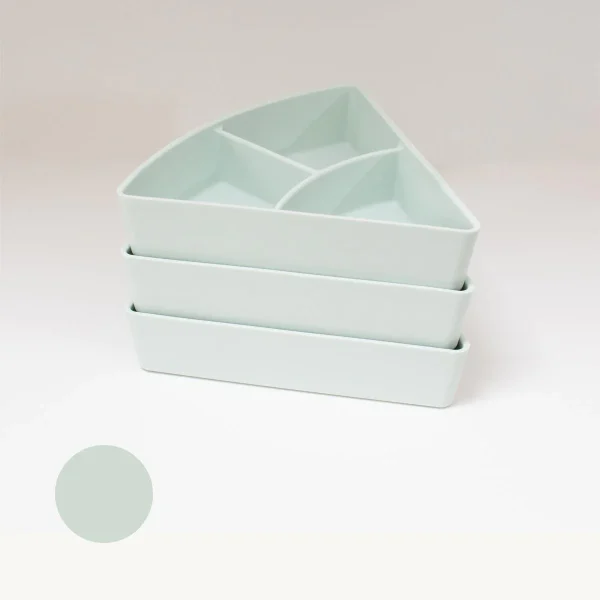 Set 3 inserti vassoio PlayTry silicone verde INSPIRE my play