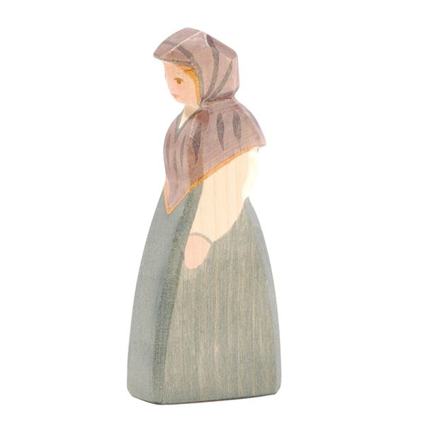 Figura legno signora del mercato - Ostheimer