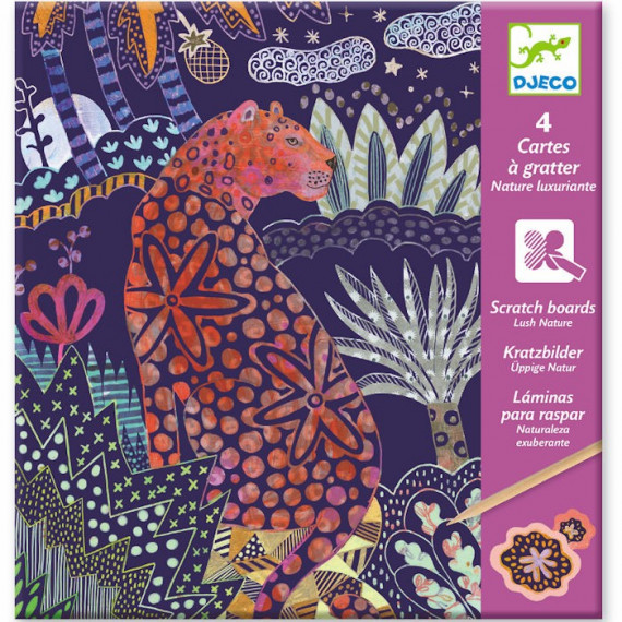Set artistico Carte da grattare Lush Nature Djeco