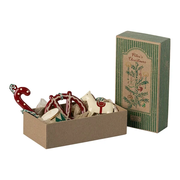 Set ornamenti in metallo Peter's Christmas Maileg
