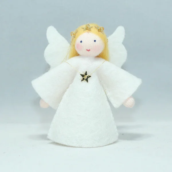 Figura Waldorf Fata da appendere Angelo 3 Ambro-dolls