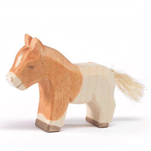 Figura legno Pony Shetland puledro - Ostheimer
