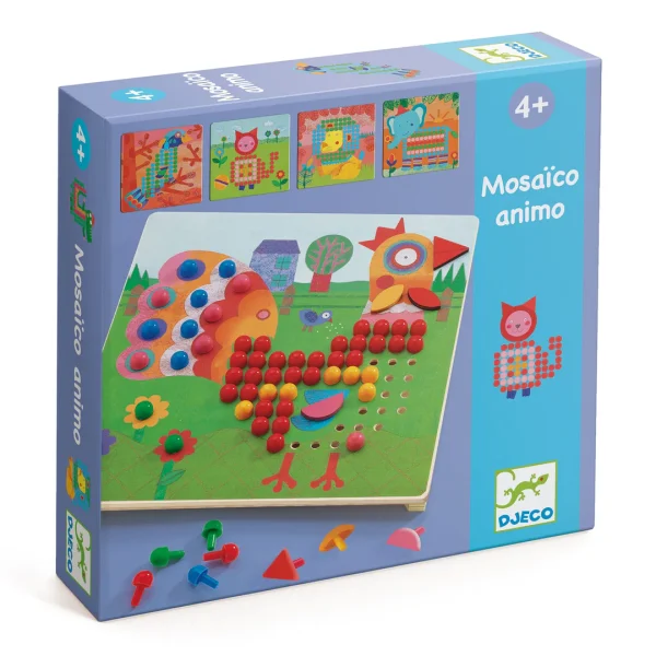 Gioco dei chiodini mosaico Animo Djeco
