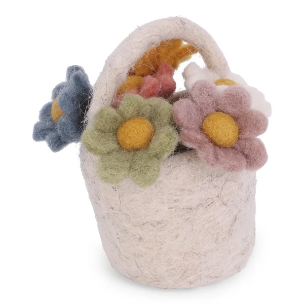 Cestino in feltro con fiori GRY & SIF