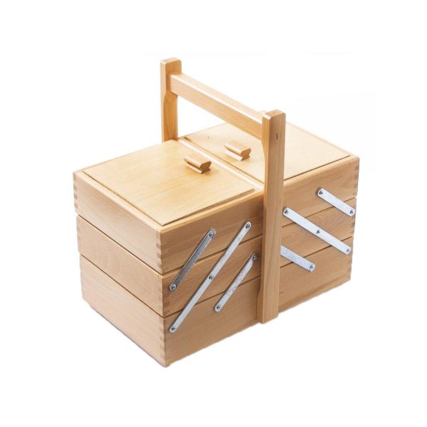 Cestino per cucito legno naturale