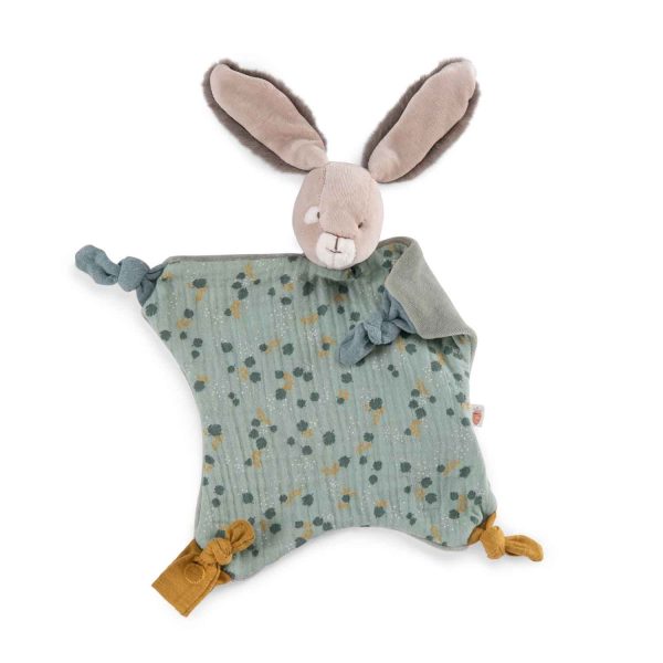 Doudou porta ciuccio Salvia Trois petits lapins Moulin Roty
