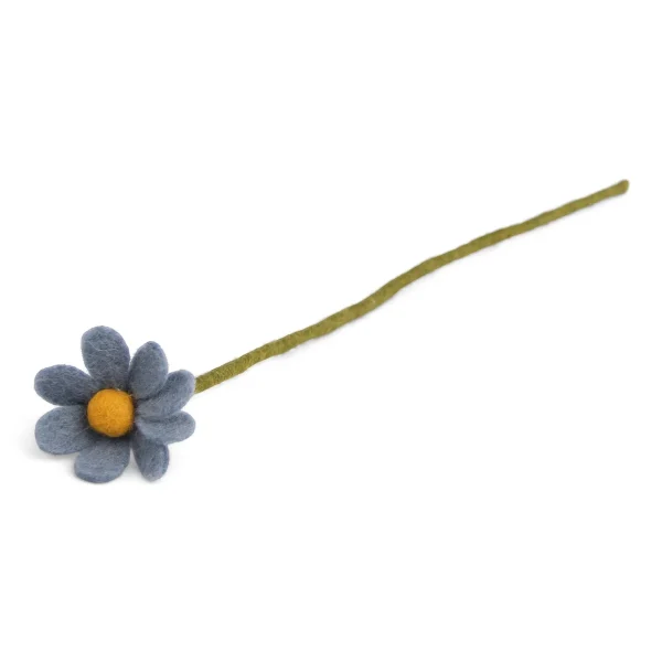 Fiore in feltro anemone blu piccola GRY & SIF