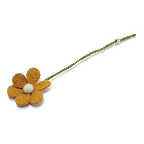 Fiore in feltro anemone gialla grande GRY & SIF