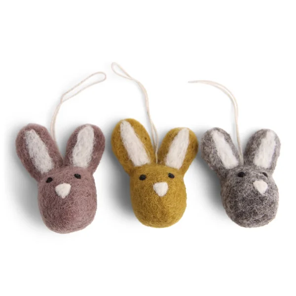Pendenti in feltro set 3 coniglietti GRY & SIF