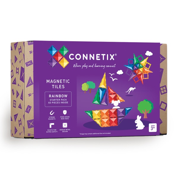 Connetix tiles costruzioni magnetiche 60 Pezzi Starter Pack
