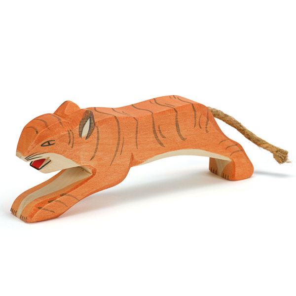 Figura legno Tigre che salta - Ostheimer