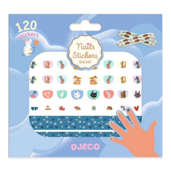 Set 120 mini Nails stickers CUTIE Djeco