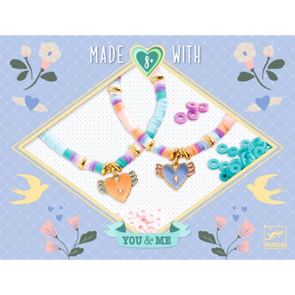 Mini kit crea gioielli you&me HEART Heishi Djeco